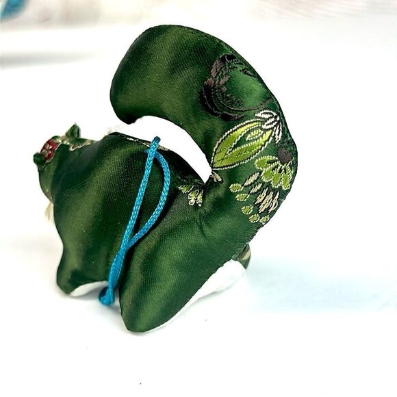 Two Fabric Stuffed Animals Christmas Ornaments - Picture 8 of 11